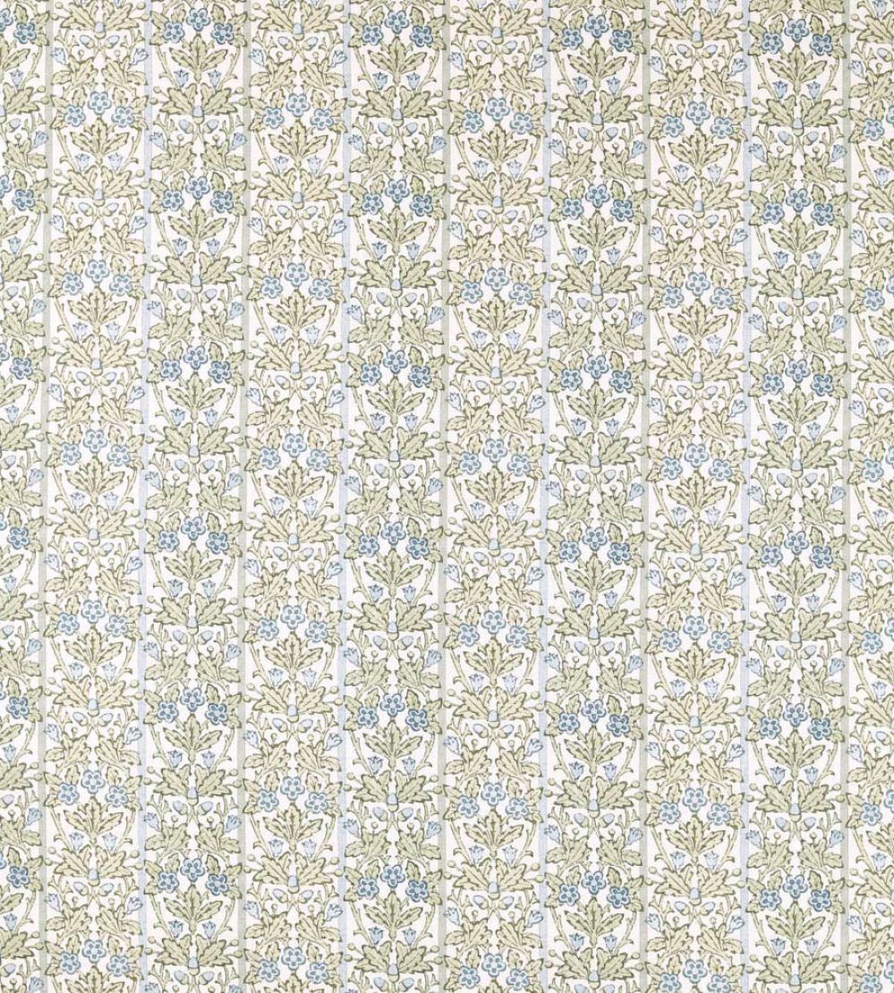 Oak & Blossom Fabric by Morris & Co Thyme/Woad