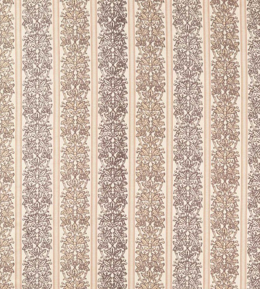 Oak & Blossom Weave Fabric by Morris & Co Chestnut