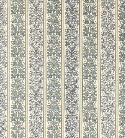 Oak & Blossom Weave Fabric by Morris & Co Green/Indigo