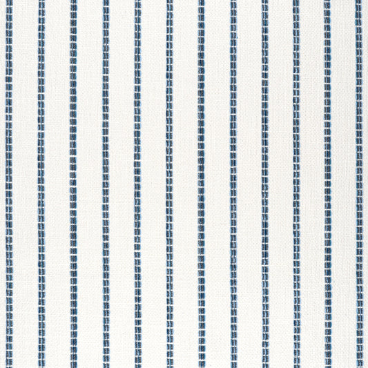 Oak Creek Stripe Fabric by Thibaut in Indigo (W78337)