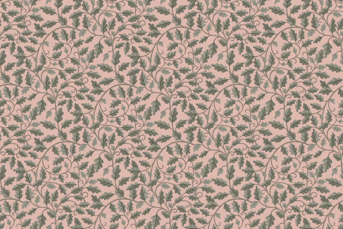 Oak Leaf Pink mural by Hovia