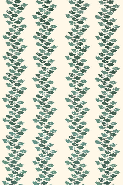 Oak Leaves Wallpaper by Barneby Gates Green