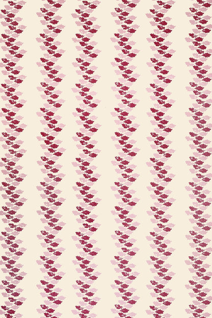 Oak Leaves Wallpaper by Barneby Gates Red/Pink