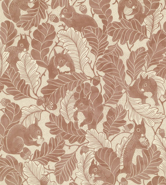 Oak Tree Tails Wallpaper by Langelid Von Bromssen Powder Tan