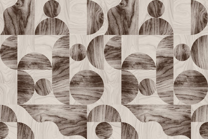 Oak Brown wallpaper by Hovia