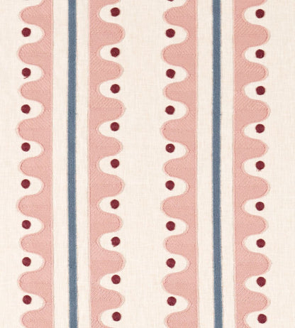 Oakham Embroidery Fabric by Scion Dusk Pink