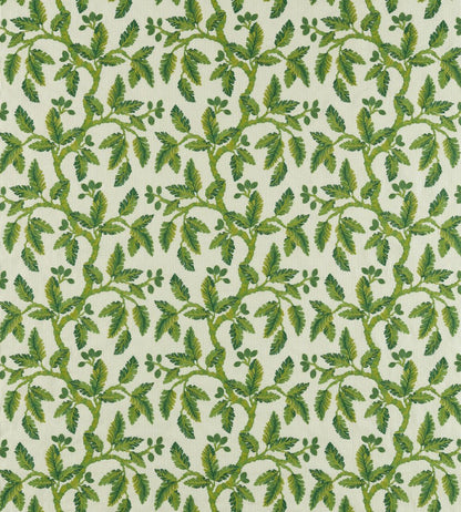 Oaknut Stripe Fabric by Sanderson Botanical Green