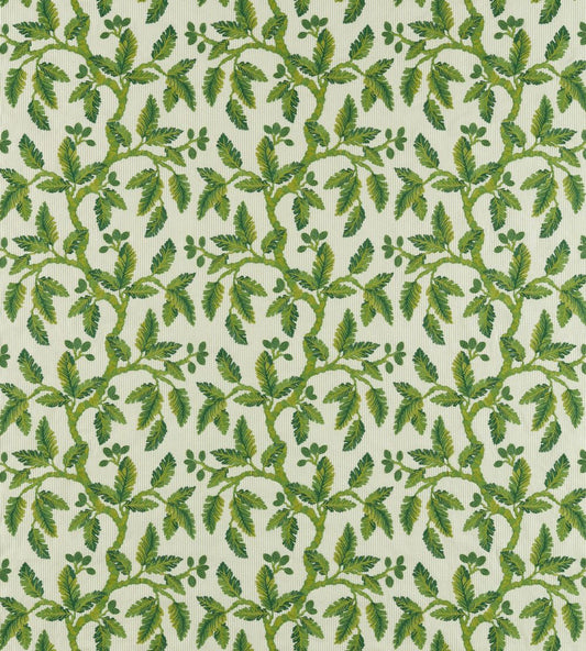 Oaknut Stripe Fabric by Sanderson Botanical Green