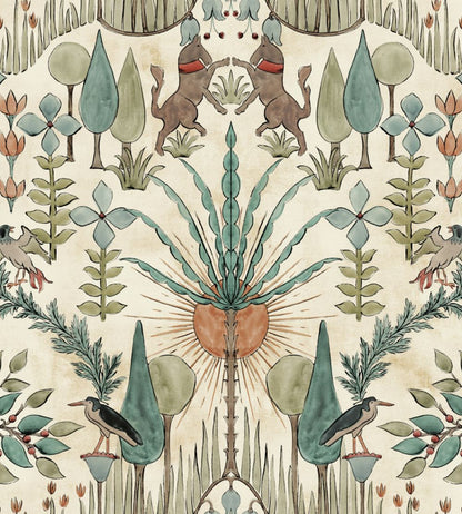 Oasis Villa Wallpaper by Coordonne Emerald