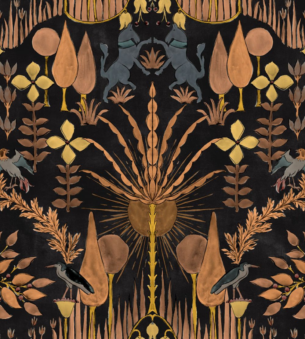 Oasis Villa Wallpaper by Coordonne Night