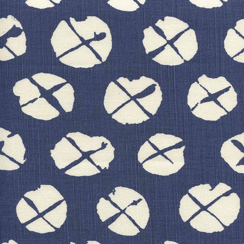 Obi II Reverse Navy fabric by China Seas