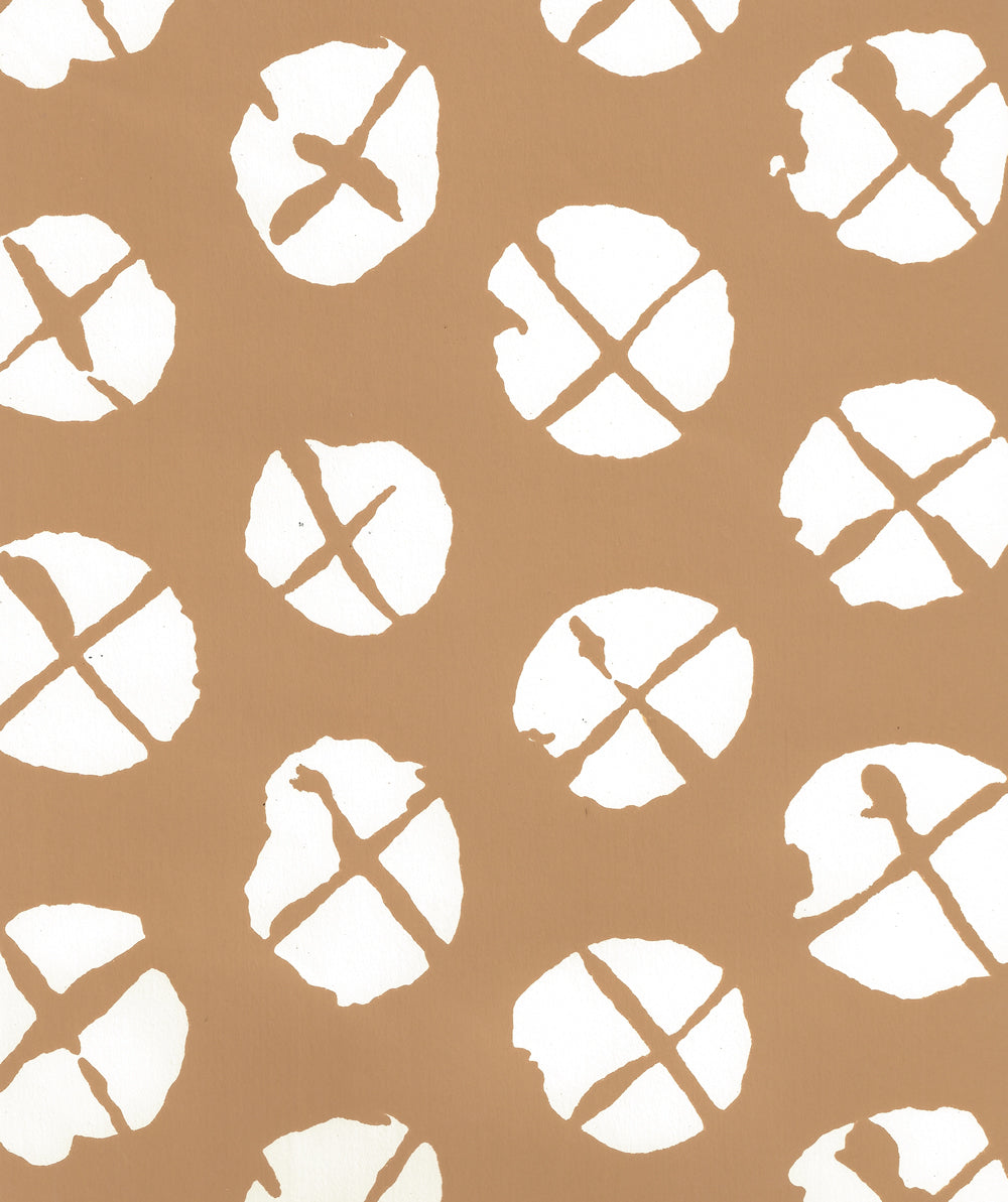 Obi II Reverse Camel on Almost White wallpaper by China Seas