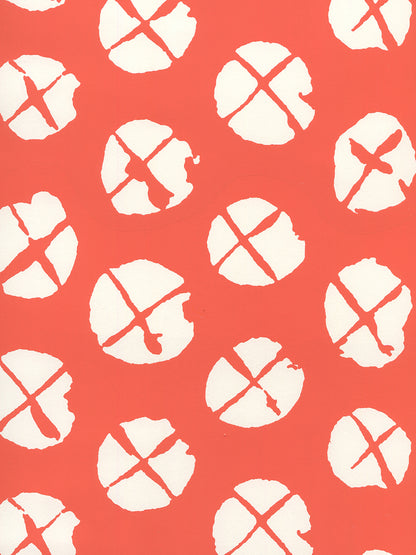 Obi II Reverse New Shrimp on Almost White wallpaper by China Seas