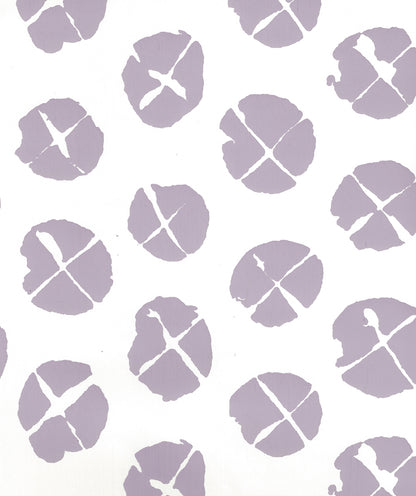 Obi II Lavender on Almost White wallpaper by China Seas