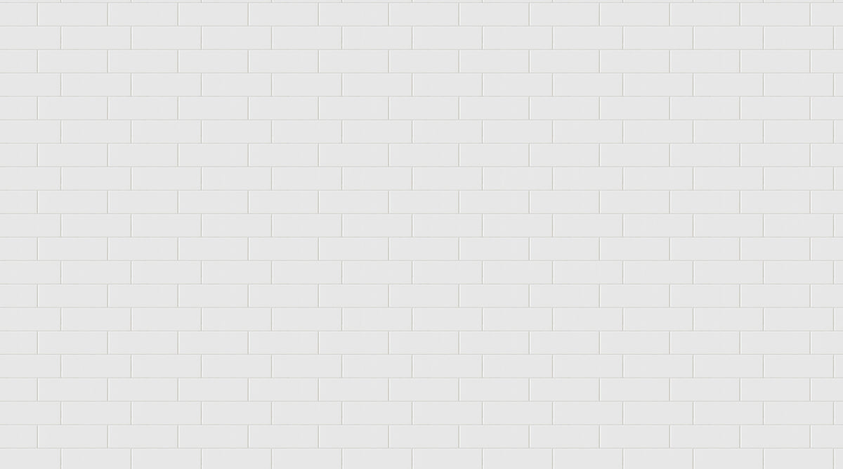 Oblong Tiles White mural by Rebel Walls