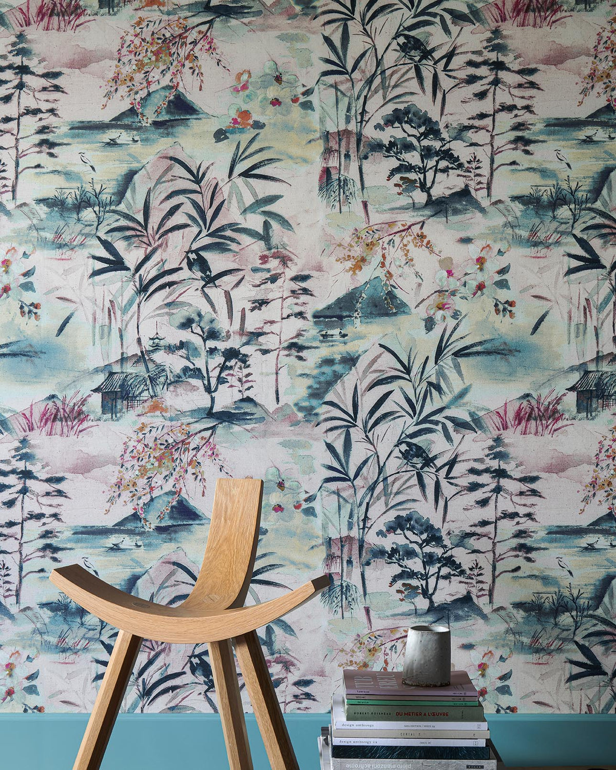 Oboshi Wallpaper by Pierre Frey shown in a room setting (view 1)