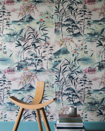 Oboshi Wallpaper by Pierre Frey shown in a room setting (view 1)