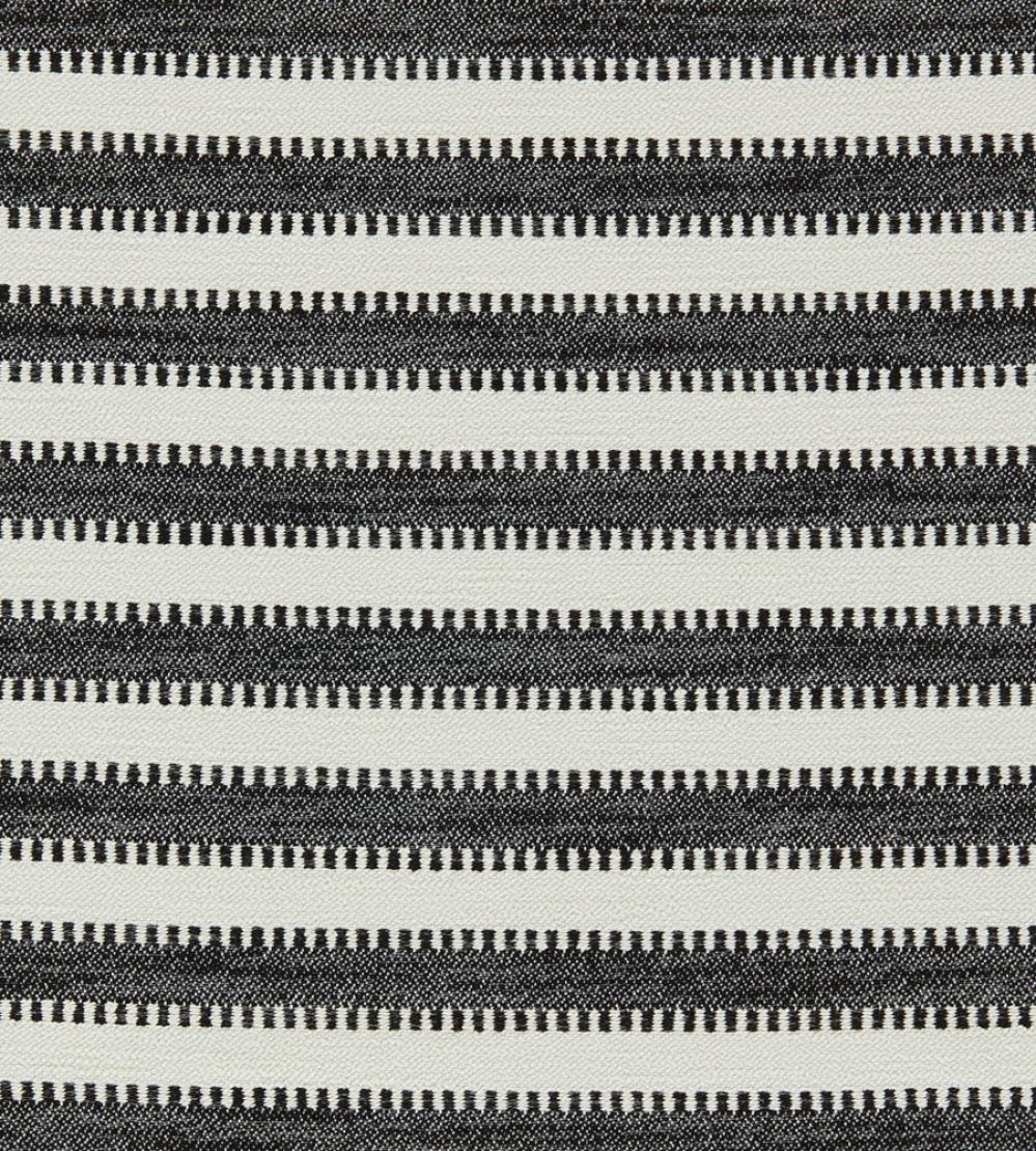 Ocala Stripe Fabric by Harlequin Black Earth/Chalk