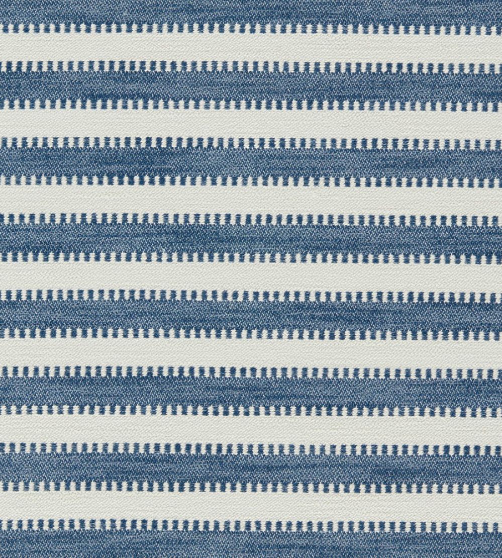 Ocala Stripe Fabric by Harlequin Indigo/Chalk
