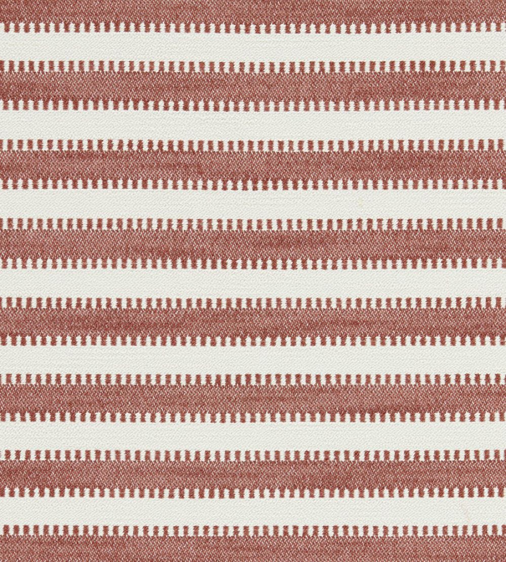 Ocala Stripe Fabric by Harlequin Rust/Chalk