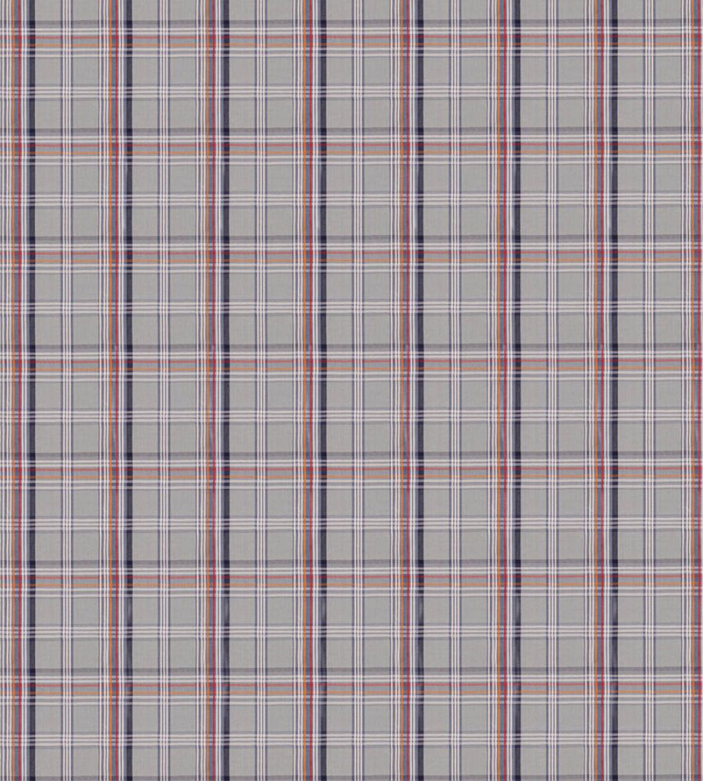 Ocean Check Fabric by Mulberry Home Blue
