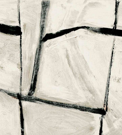 Ocean Squares Vinyl Wallpaper by Christopher Farr Cloth Ash