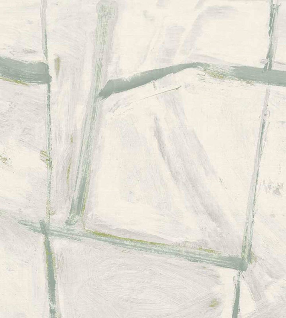 Ocean Squares Vinyl Wallpaper by Christopher Farr Cloth Frost