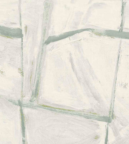 Ocean Squares Vinyl Wallpaper by Christopher Farr Cloth Frost