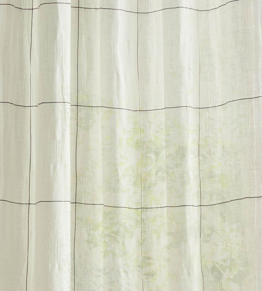 Oceana Check Fabric by Sanderson Seaspray White