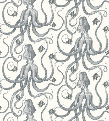Octopoda Grand Wallpaper by Josephine Munsey Hilles White