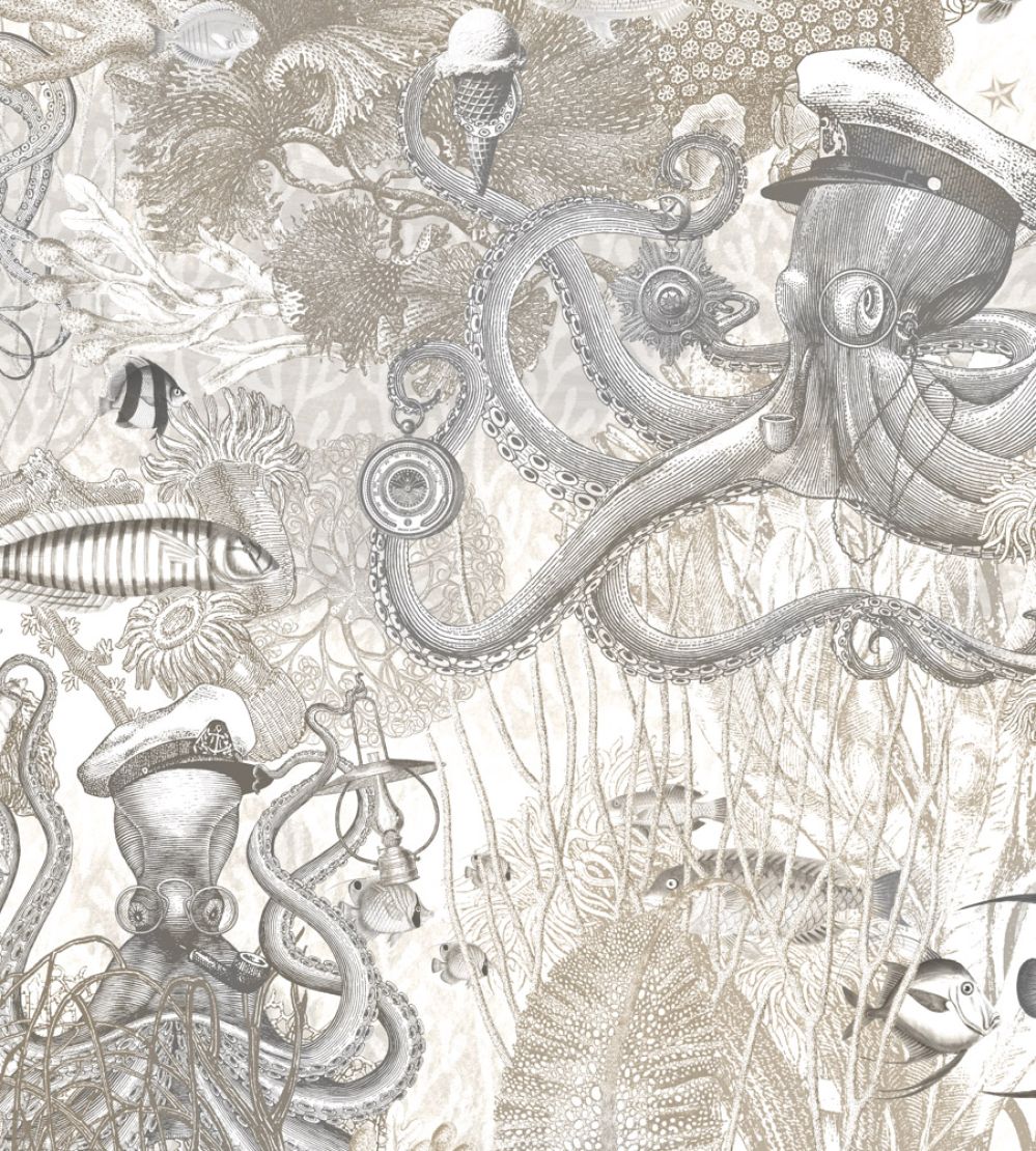 Octopus Wallpaper by Brand McKenzie Black Pearl