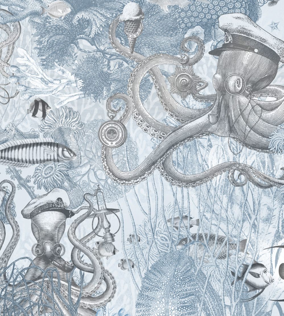 Octopus Wallpaper by Brand McKenzie Pale Ocean