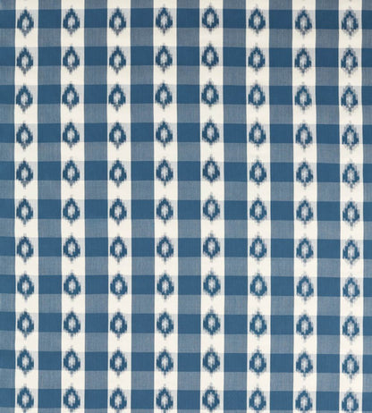 Odisha Check Fabric by Sanderson Indigo/Madder