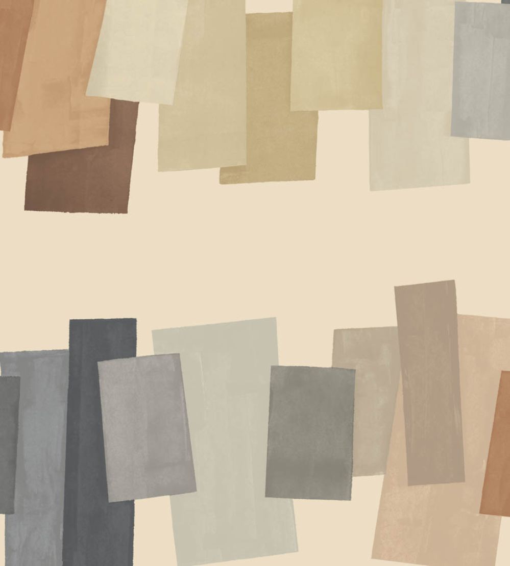 Offset Blocks Wallpaper by Ohpopsi Gingerbread Latte