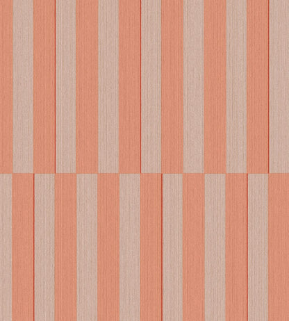 Offset Stripe Wallpaper by Eijffinger Rose/Salmon