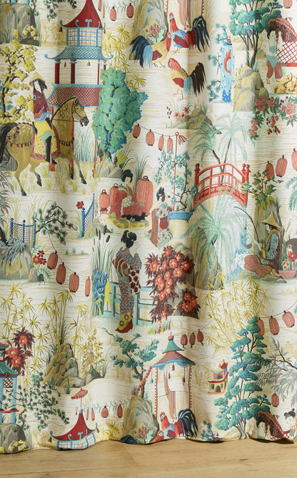 Ogaki Fabric by Pierre Frey shown in a room setting (view 1)