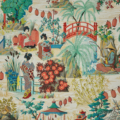 Ogaki Fabric by Pierre Frey shown in a room setting (view 2)