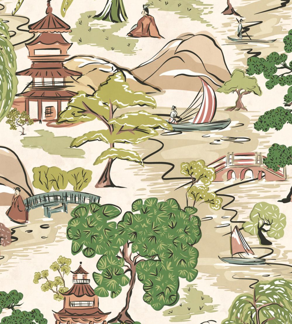 Oka Wallpaper by Ohpopsi Evergreen
