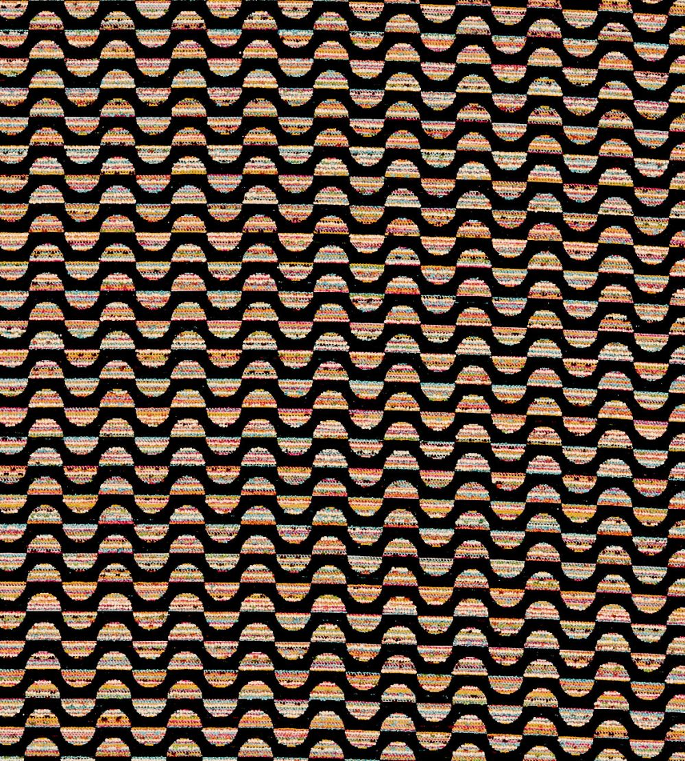 Olav Fabric by Clarke & Clarke Charcoal/Multi