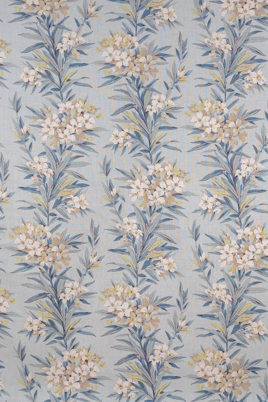 Oleander Fabric by Jean Monro in Antique Blue