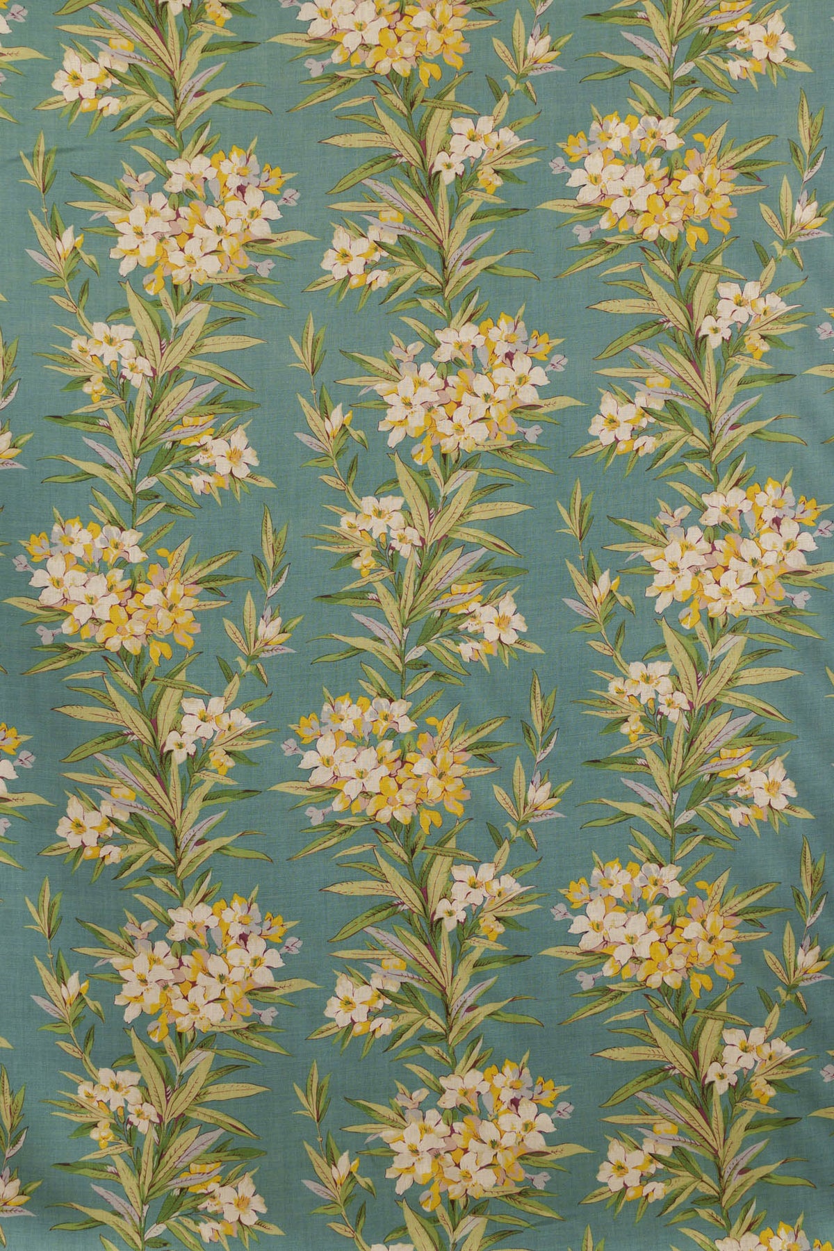 Oleander Fabric by Jean Monro in Sea Green
