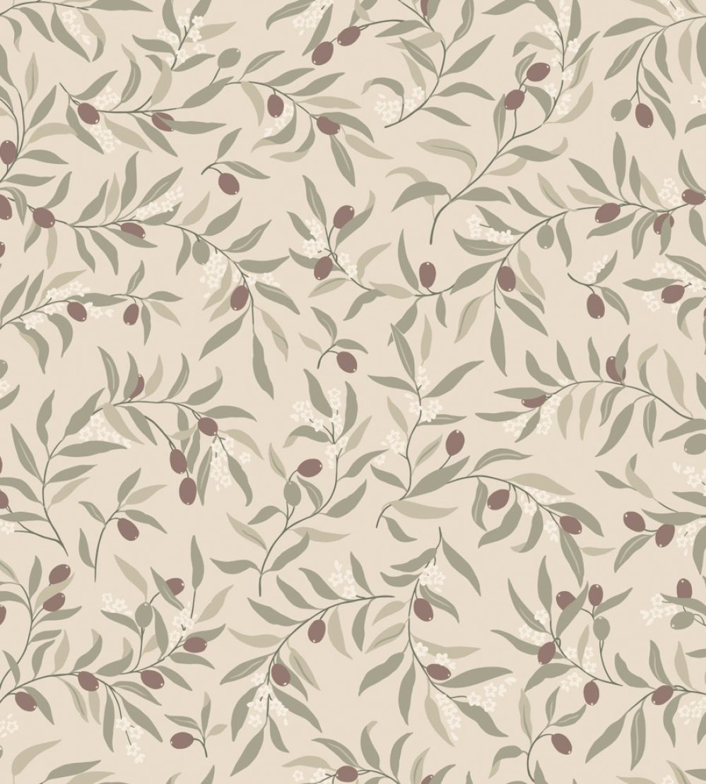 Olivia Wallpaper by Sandberg Burgundy