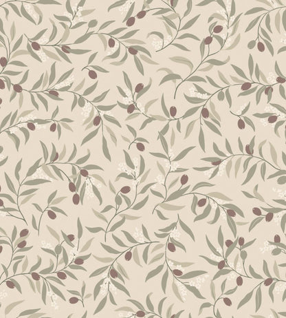 Olivia Wallpaper by Sandberg Burgundy