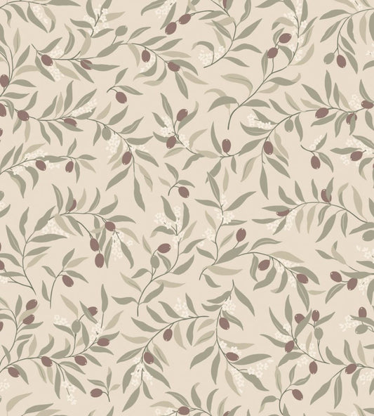 Olivia Wallpaper by Sandberg Burgundy