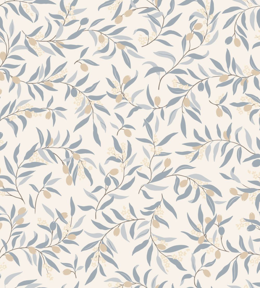 Olivia Wallpaper by Sandberg Light Blue