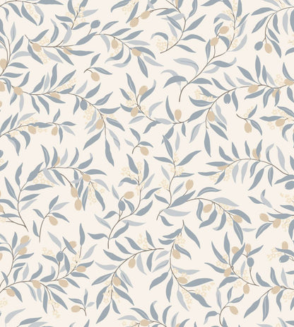 Olivia Wallpaper by Sandberg Light Blue