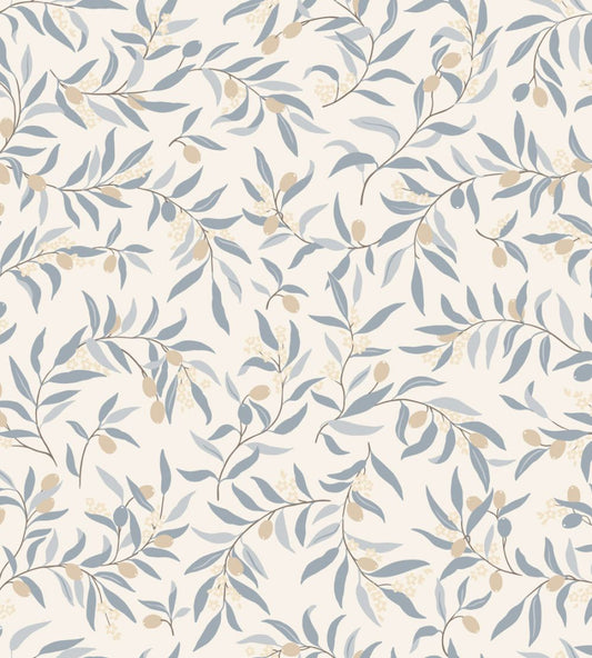 Olivia Wallpaper by Sandberg Light Blue