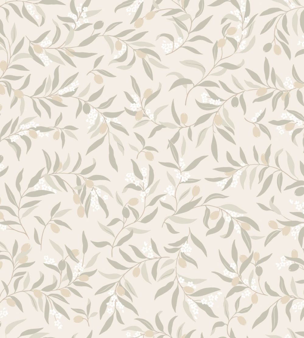 Olivia Wallpaper by Sandberg Sage Green