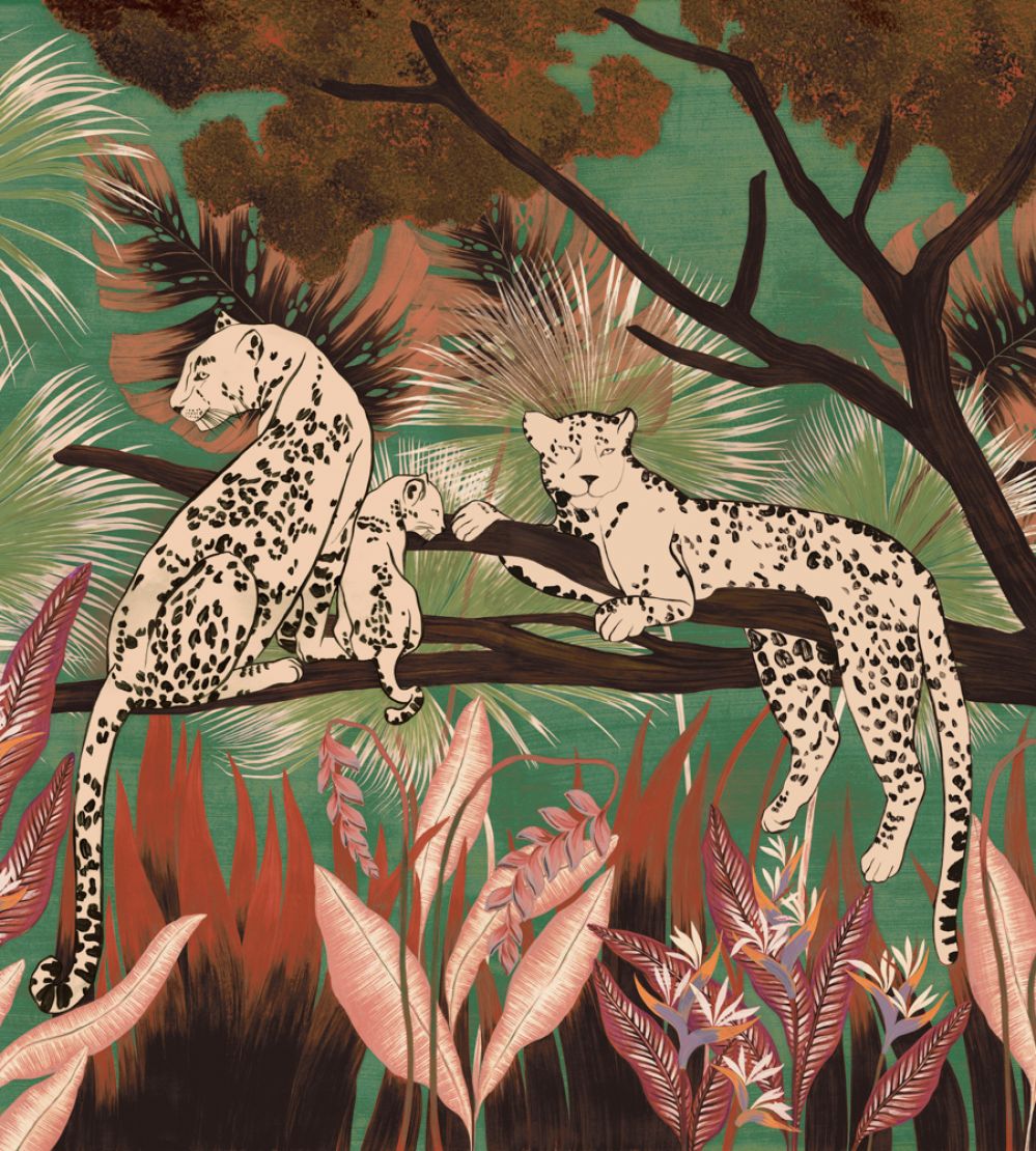 Onca Mural by Tres Tintas Turquesa