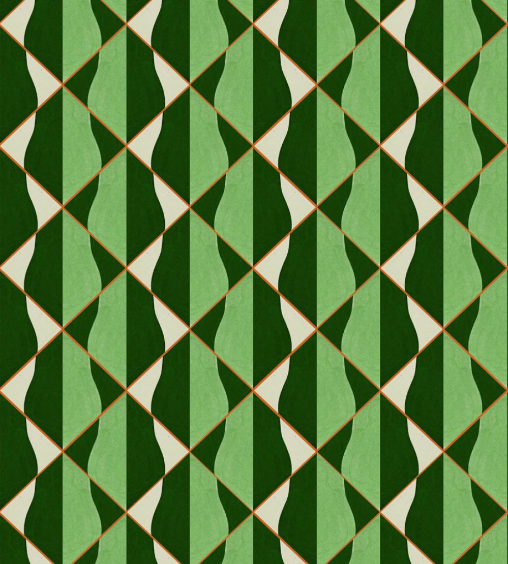 Onde Wallpaper by MINDTHEGAP Verde